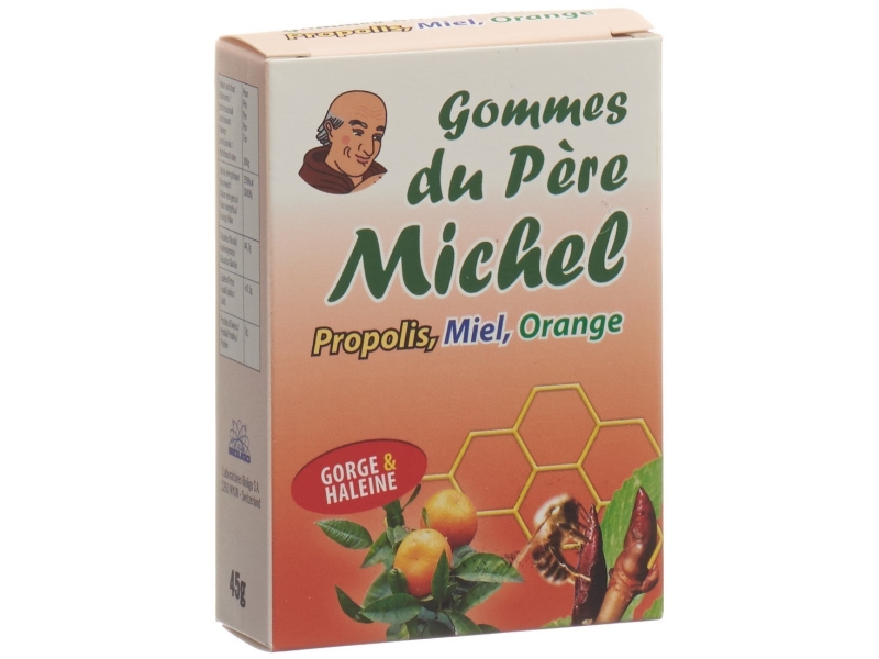 BIOLIGO gommes du Père Michel orange boîte 45g