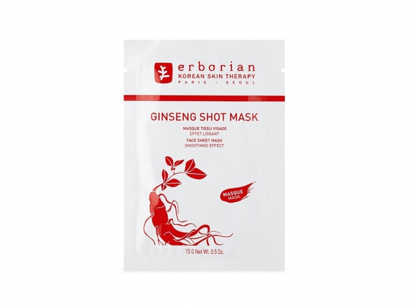 Erborian Korean Therapy Ginseng Shot Mask - Masque Tissu Visage Effet Lissant