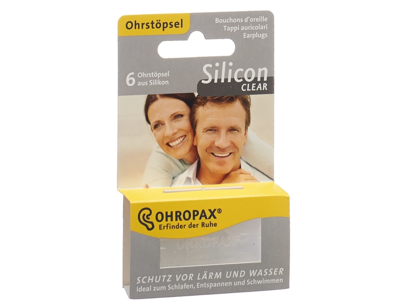 OHROPAX Silicon Clear sourdines 6 pièces