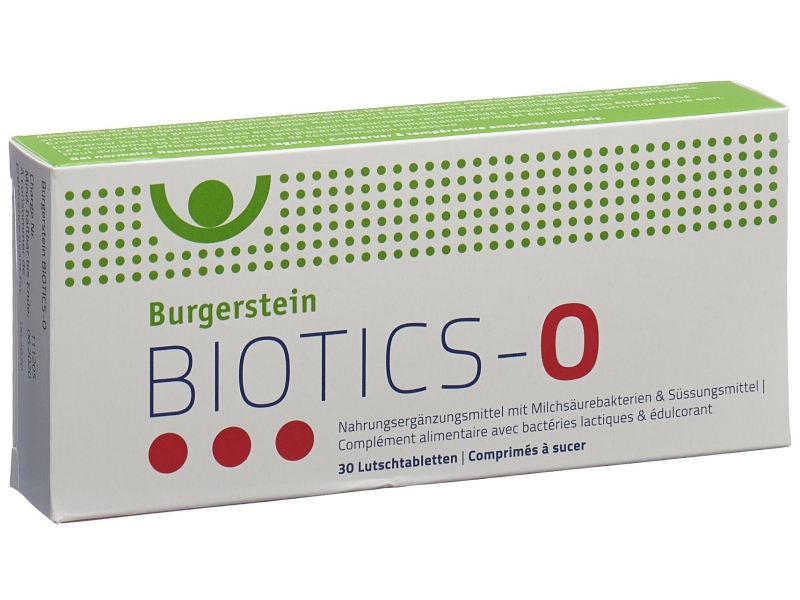 BURGERSTEIN Biotics-O comprimés blister 30 pièces