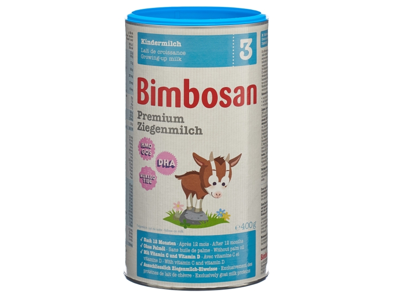 BIMBOSAN Premium lait de Chèvre 3, Lait de Croissance, 400g