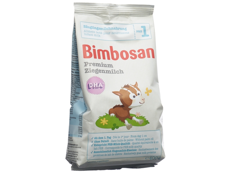 BIMBOSAN Premium lait de chèvre 1 lait pour nourrissons recharge  400 g
