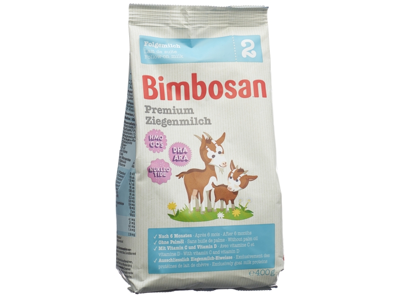 BIMBOSAN Premium Ziegenmilch 2 refill Btl 400 g