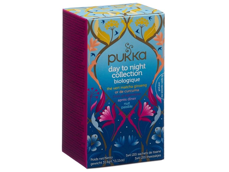 PUKKA Day to Night Collection thé bio sachets 20 pièces