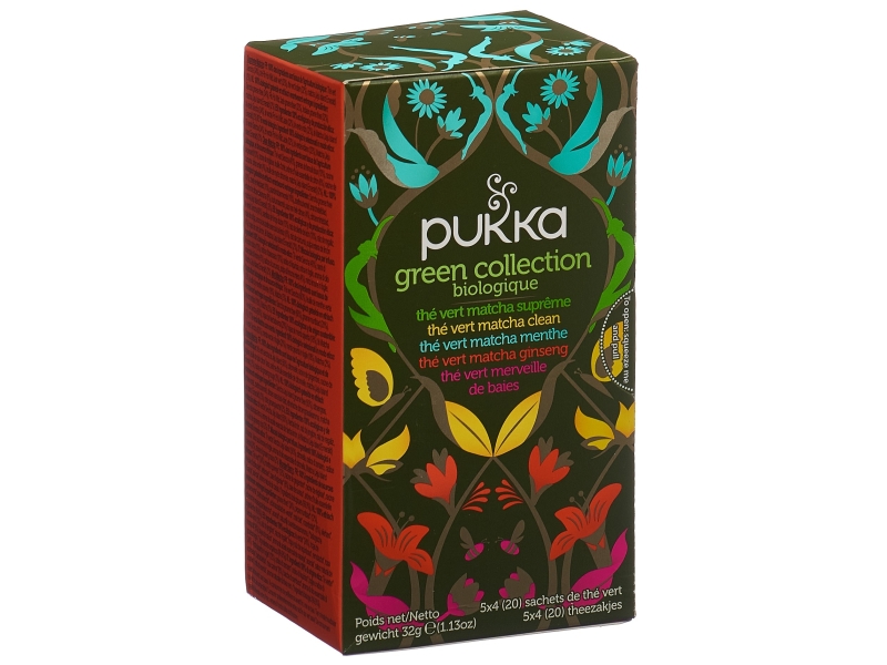 PUKKA Green Collection thé bio sachets 20 pièces