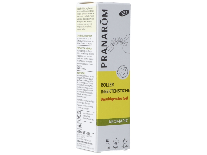 PRANAROM Aromapic gel apaisant bio roll-on 15 ml