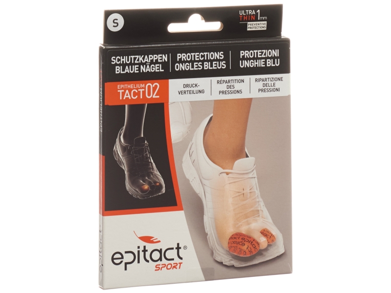 EPITACT SPORT Zehenschutzkappen für blaue Nägel S 23mm 2 Stück