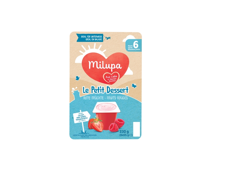 MILUPA le Petit Dessert fruits rouge 6 x 55 g