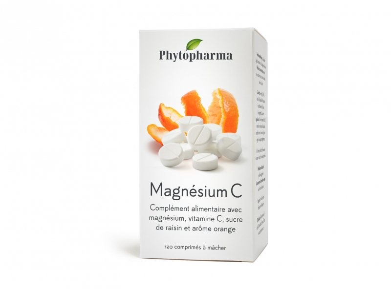 PHYTOPHARMA Magnesium C Comprimés à croquer 120 Pièces