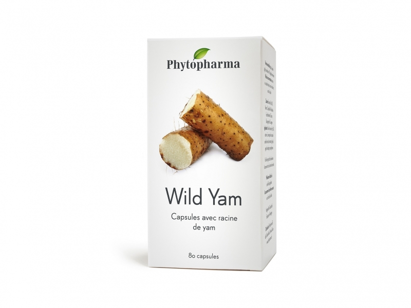 PHYTOPHARMA Wild Yam Capsules 400 mg 80 pièces